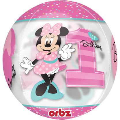 Balão da temática Minnie Mouse, com a medida de 38 x 40cm.
Apto para enchimento com hélio ou ar.
Enchimento não incluído.