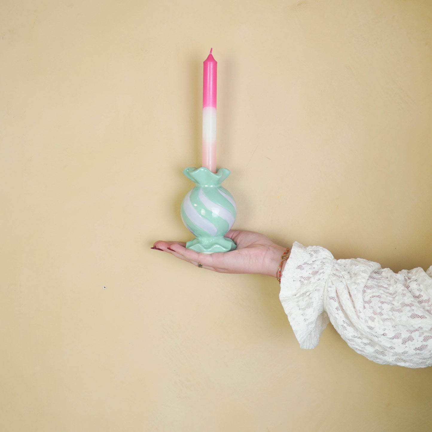 Castiçal Rebuçado Verde