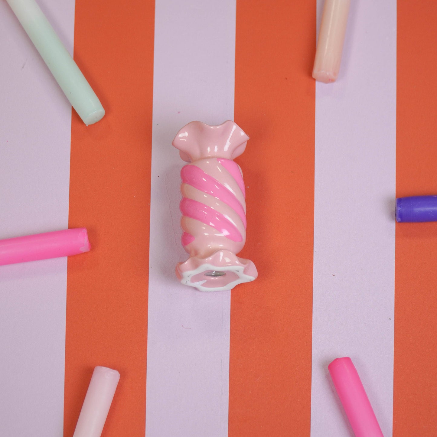 Suporte para Velas Rosa