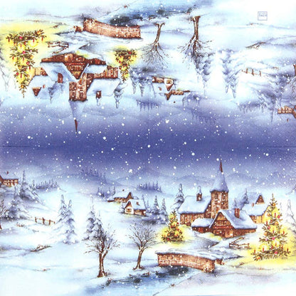 Christmas Napkins Christmas Village