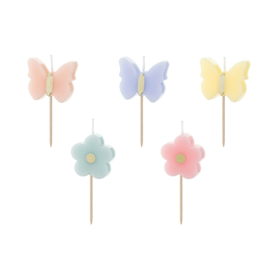 Butterflies and Flowers Candles