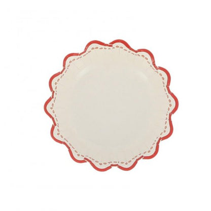 6 Taças Mix&Match Riscas Vermelhas