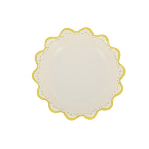 6 Taças Mix&Match Riscas Amarelas
