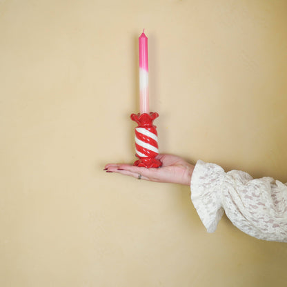 Red Candle Holder
