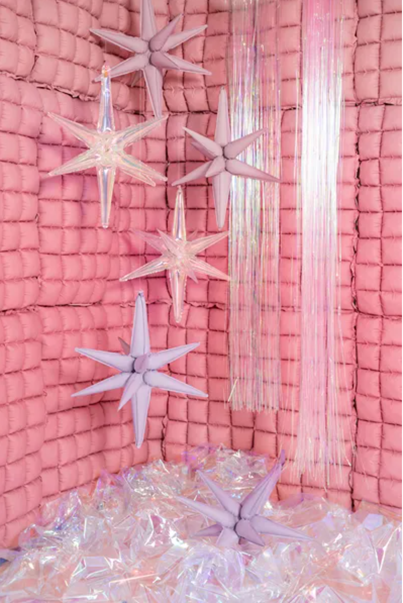 Balão Estrela 3D Iridescente