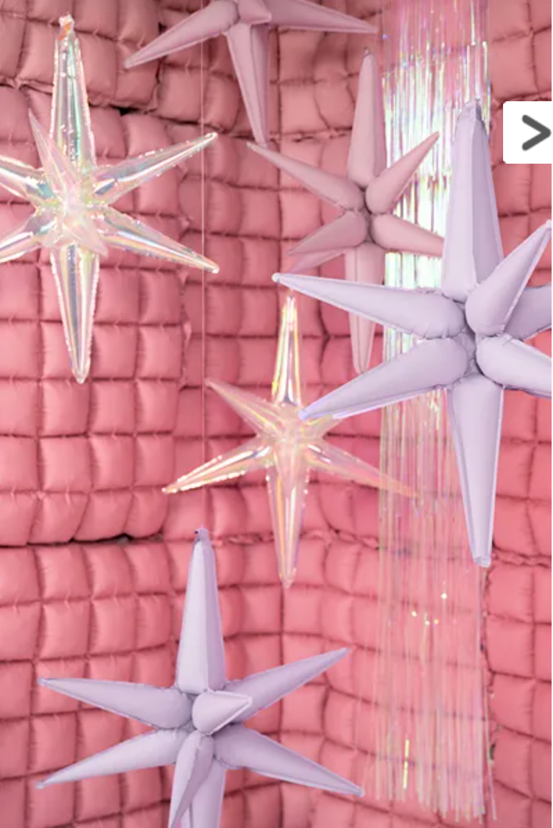 Balão Estrela 3D Iridescente
