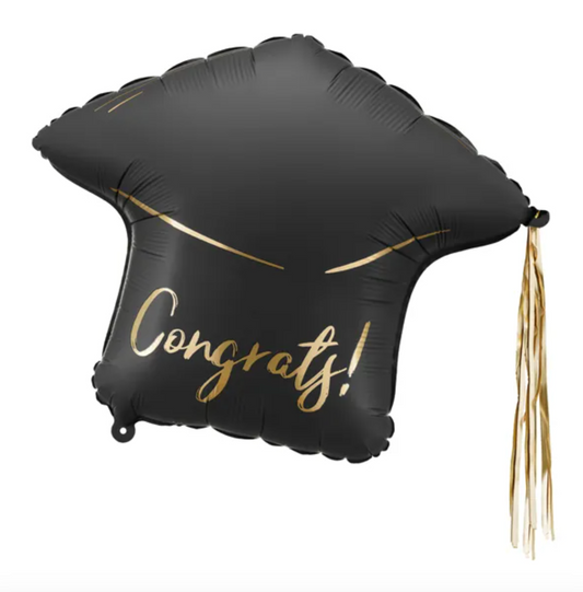 Balão em forma de cartola de estudante para festa de formatura