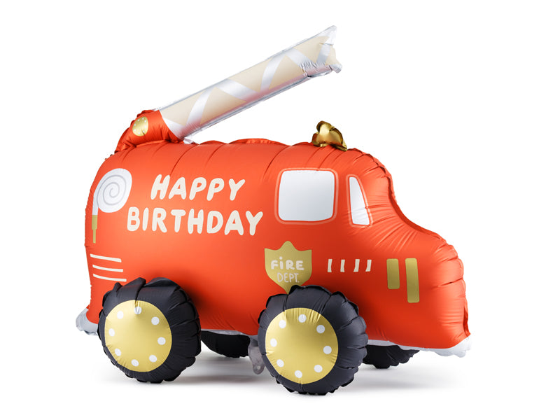 Fire Truck Balloon Filling Air