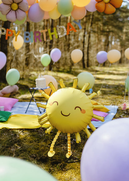 Balão Foil Sol (77 x 62 cm)