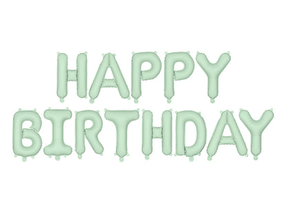 Balão Happy Birthday Verde