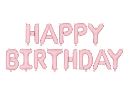 Pink Happy Birthday Balloon