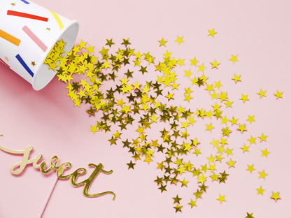 Confetis Estrelas Douradas