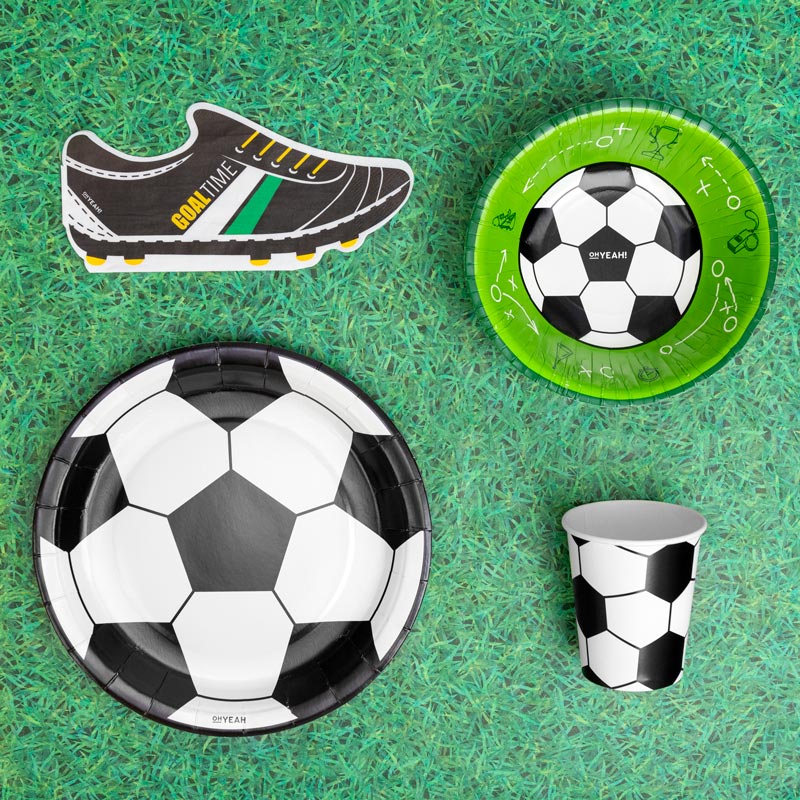 Guardanapos Chuteira — mesa de futebol decorada