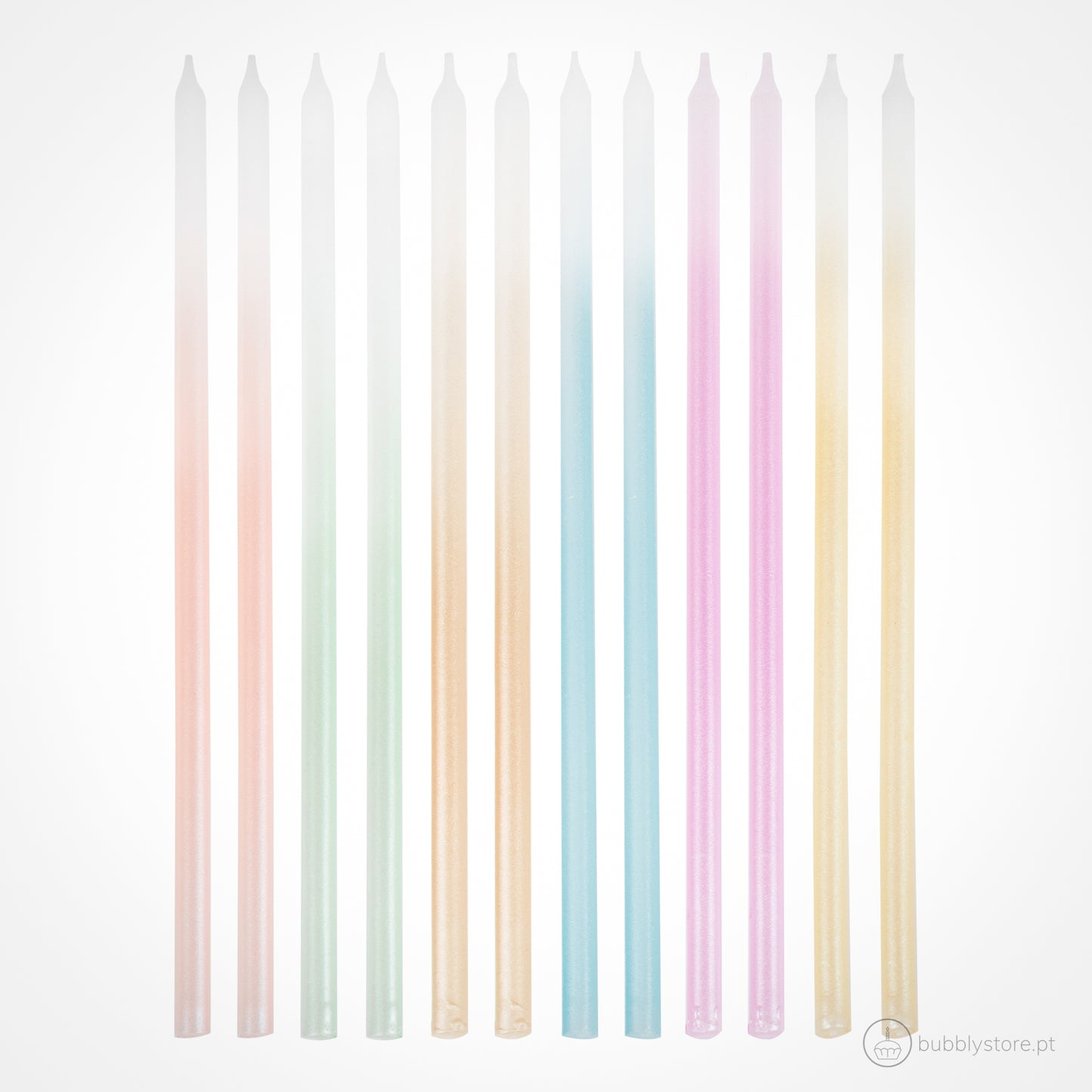 Velas Altas Multicoloridas