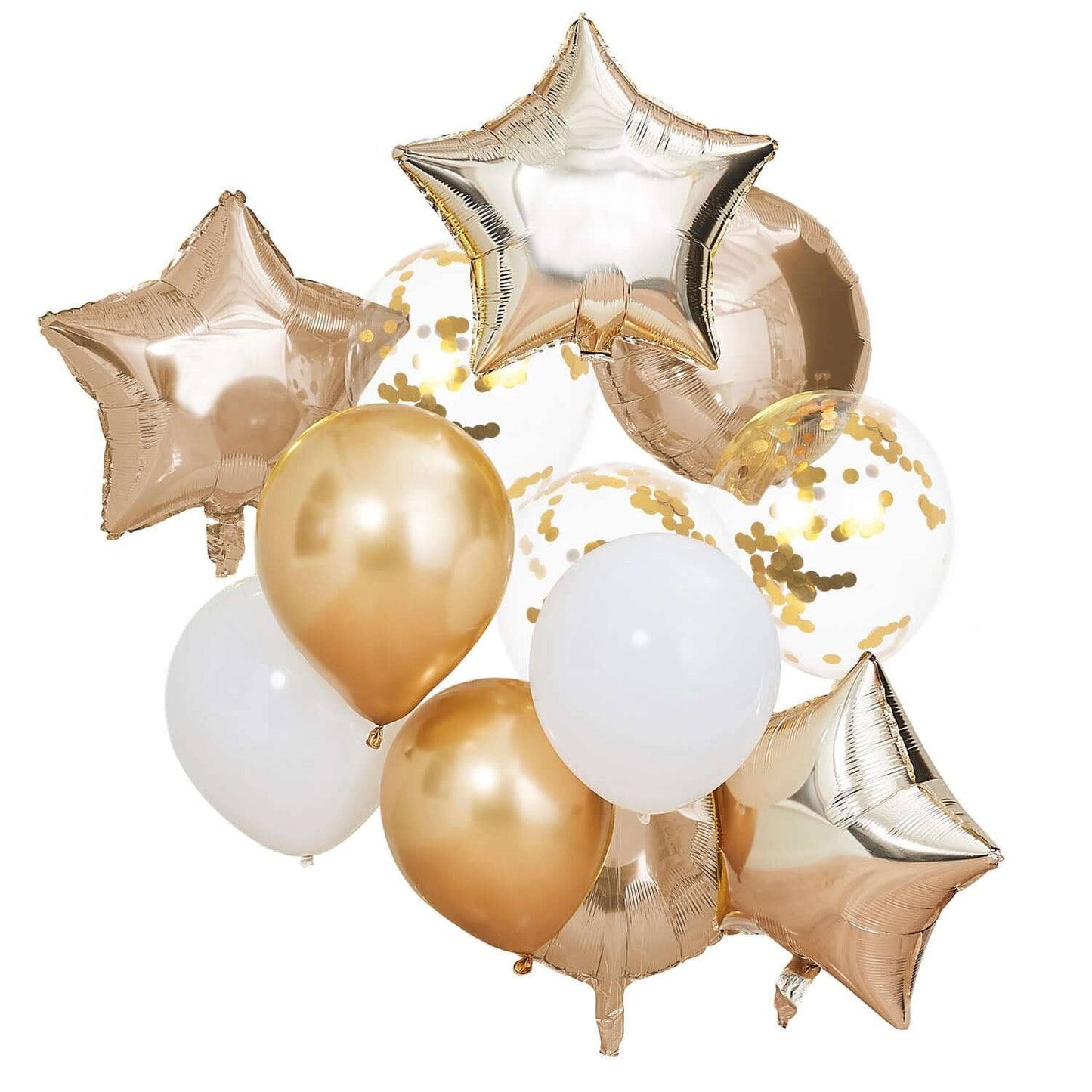 Golden balloons set