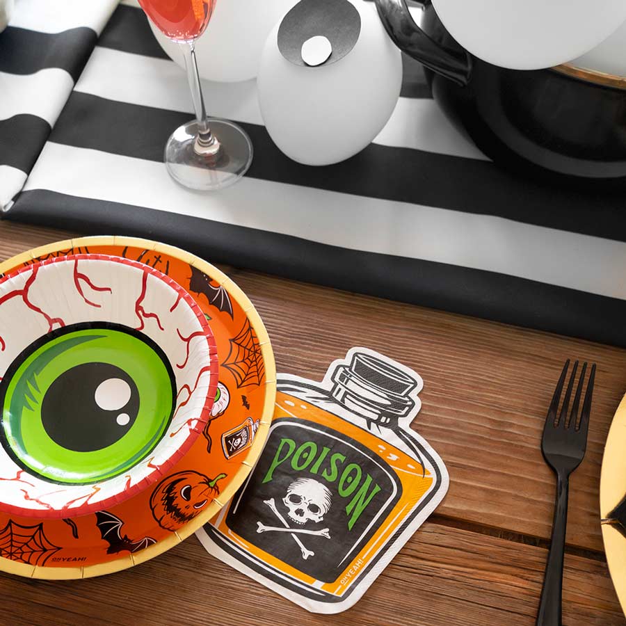 Guardanapos Veneno Halloween contexto de mesa