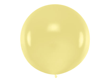 Balão látex, liso acabamento mate, 1m de diâmetro.
Apto para enchimento com hélio.
Preço por uma unidade.