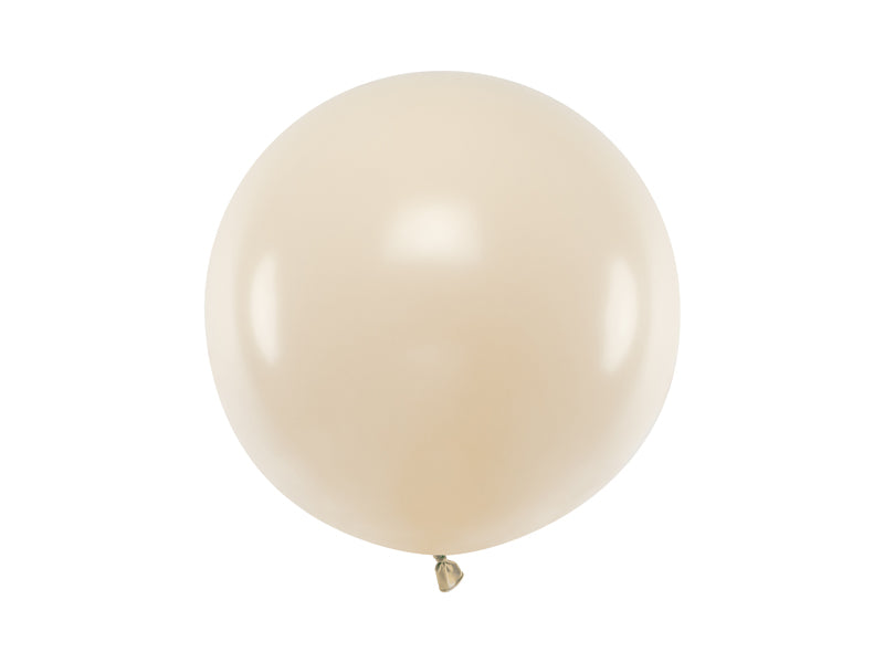 Balão latex e, cor nude com diâmetro de 60cm.
Apto para enchimento com hélio ou ar.