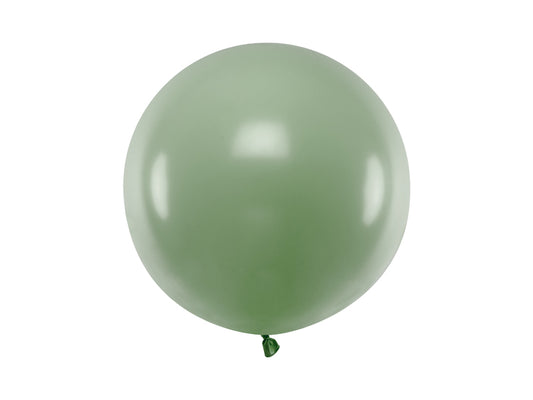 Balão latex verde alecrim com diâmetro de 60cm.
Apto para enchimento com hélio ou ar.