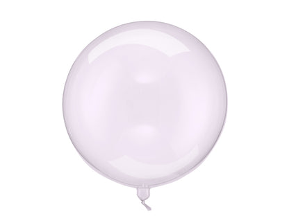 Balão Redondo Transparente Lilás