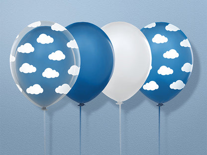 Globos de nube azul