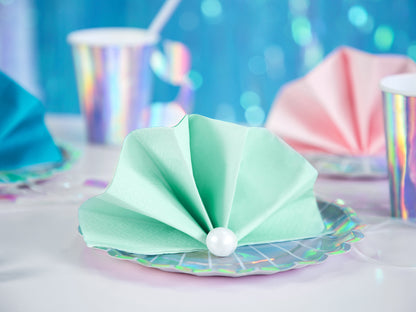 Plain Mint Green Napkins (Pack of 20)