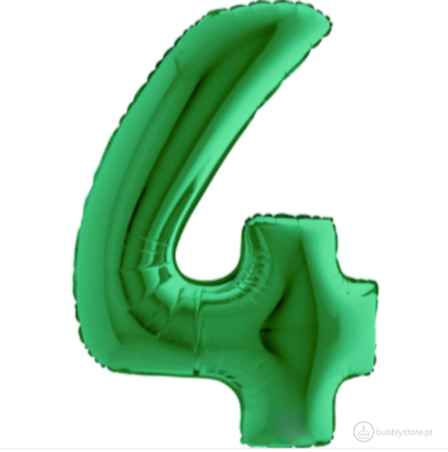 Balões Números Verde