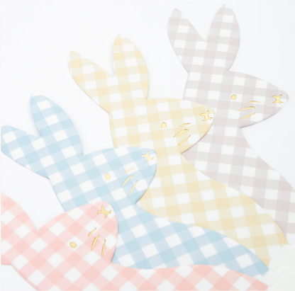 Check Bunny Napkins