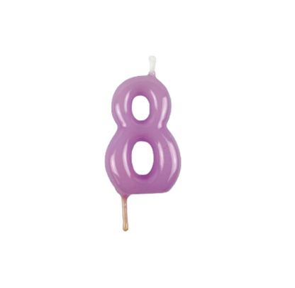 Velas Número Lilás (6 cm)