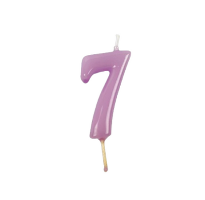 Velas Número Lilás (6 cm)