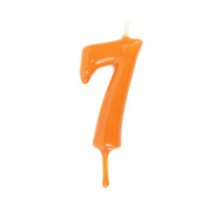 Velas Número Laranja