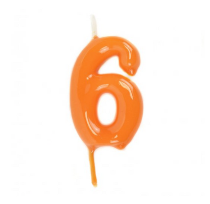 Velas Número Laranja