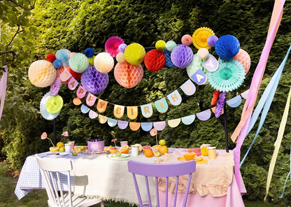Multicolored Happy Birthday Wreath