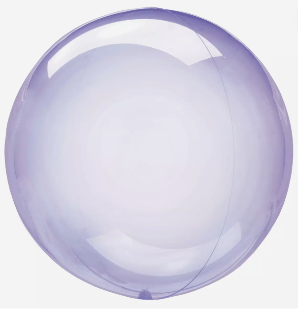 Purple Transparent Balloon