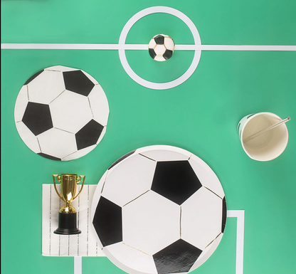 Football Plates (26 cm) (Pack of 8)