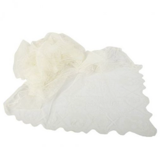 Toalha Branca com Aranhas e Caveiras