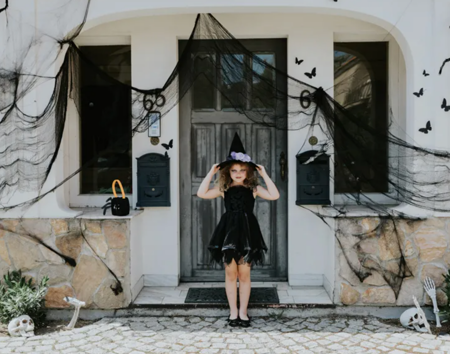 Decoração Teia de Aranha Preto