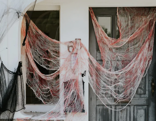 Decoração Teia de Aranha Vermelha