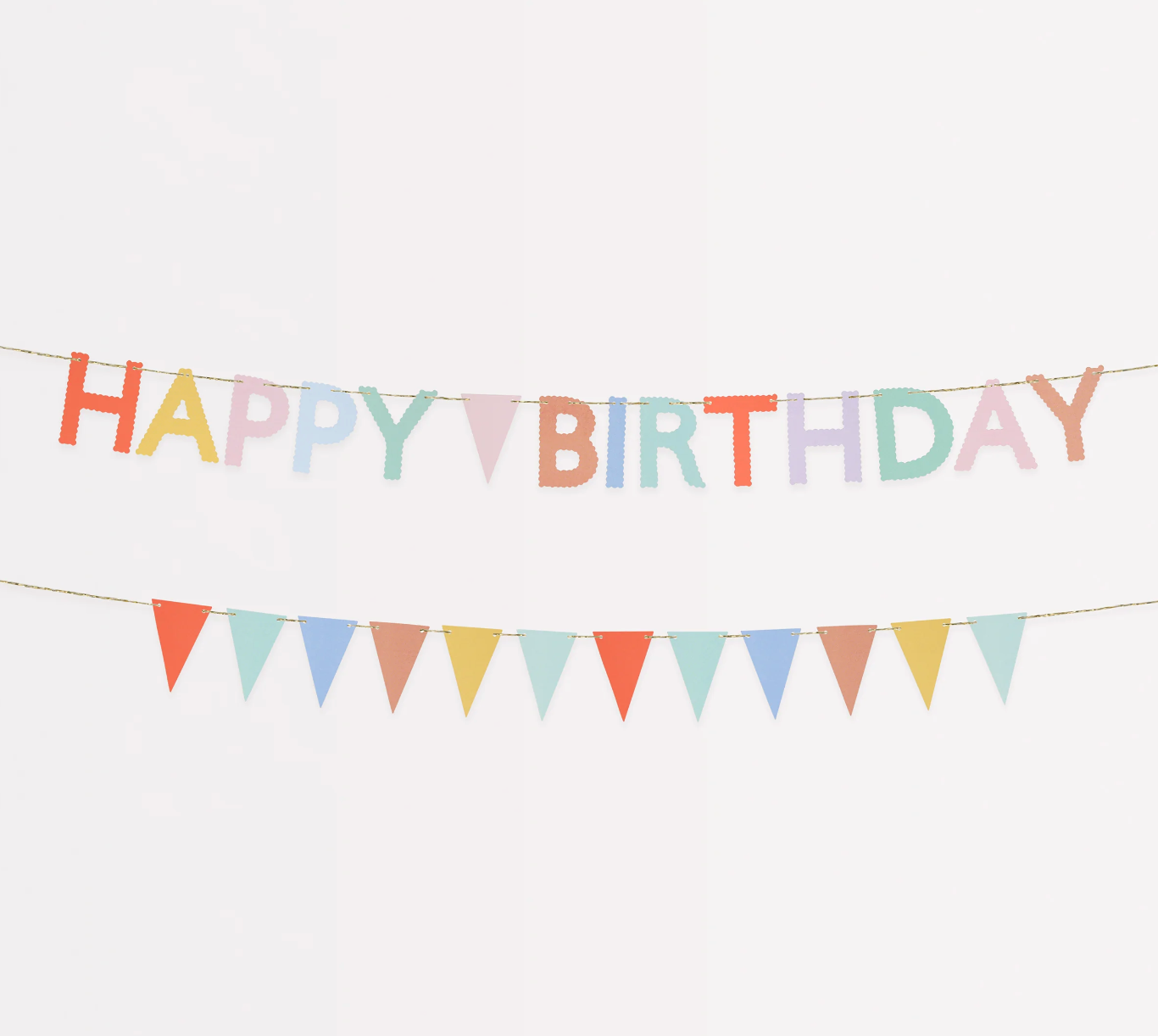 Mini Grinalda Happy Birthday Colorida