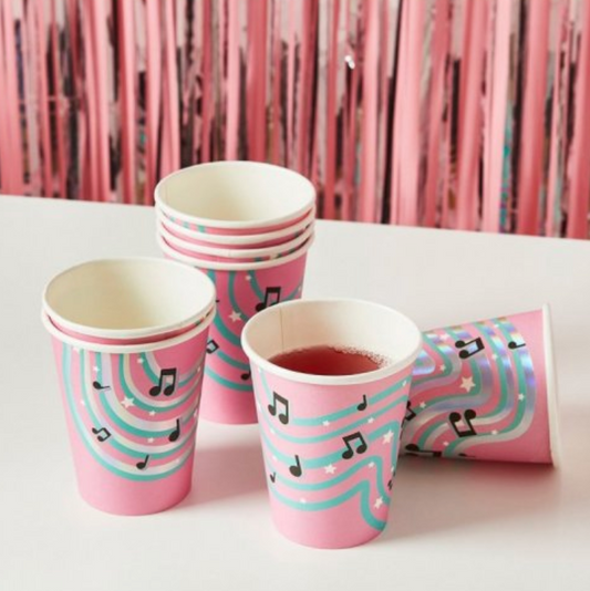 Copos Notas Musicais
