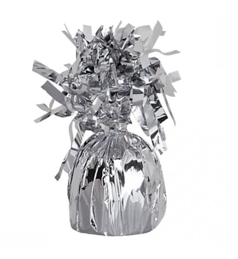 Peso Balões Prateado