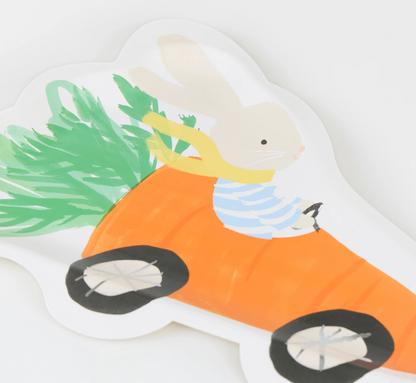 Bunny Plates (34 x 24.8 cm) (Pack of 8)