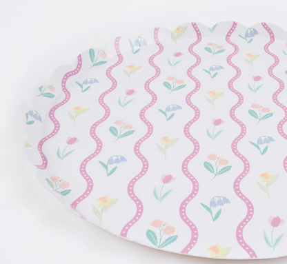 Floral Plates (Pack of 8)