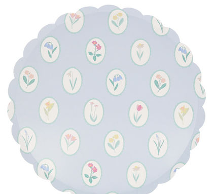 Floral Plates (Pack of 8)