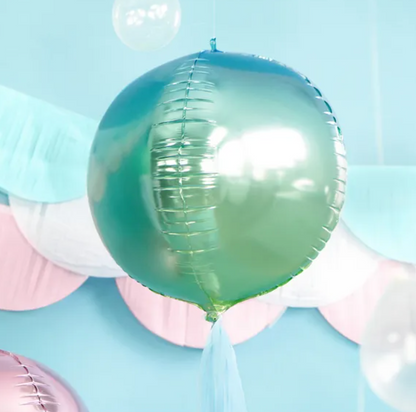 Violet and Blue Round Balloon