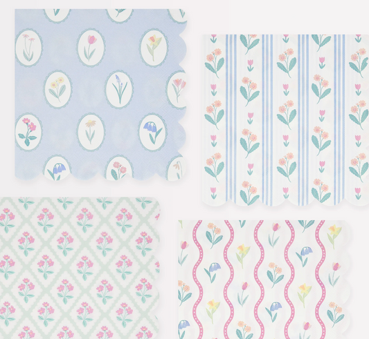 Guardanapos Grandes Flores