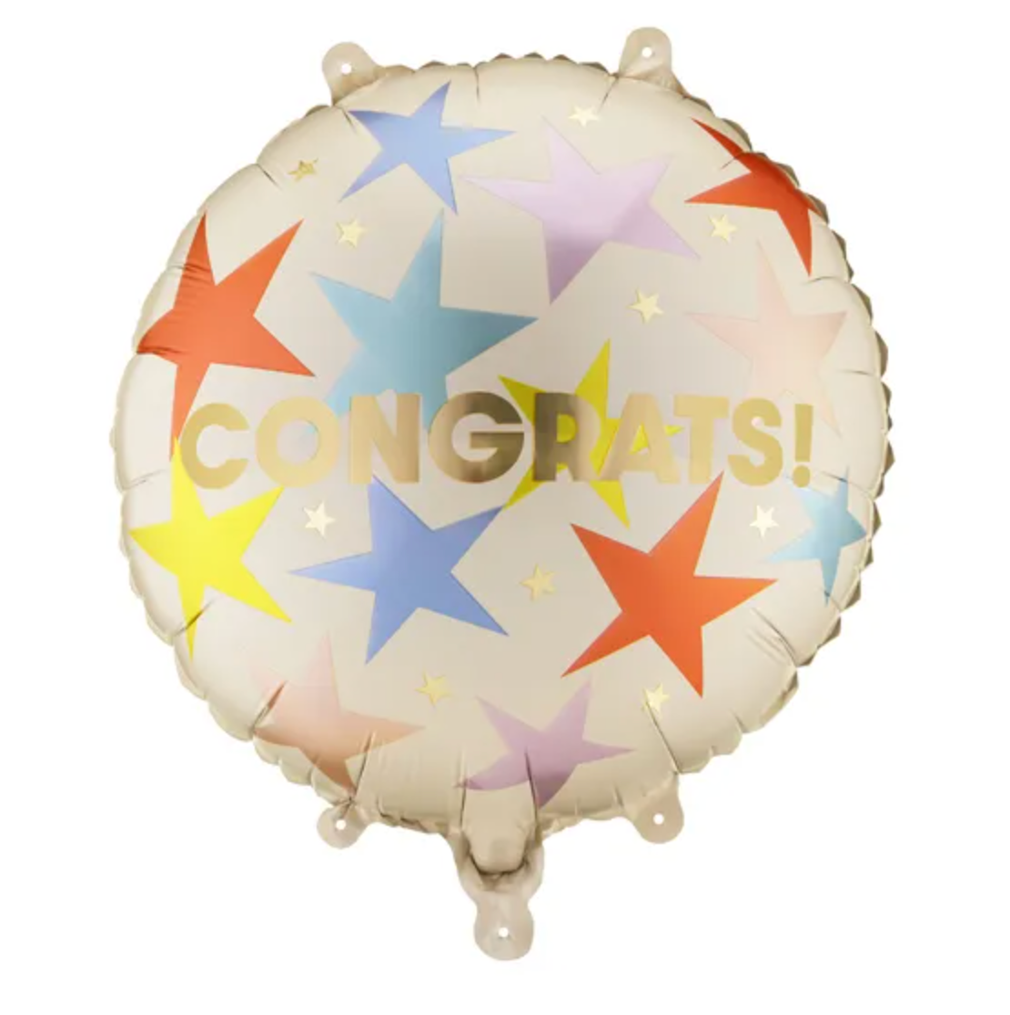 Balão Congrats Estrelas Pastel