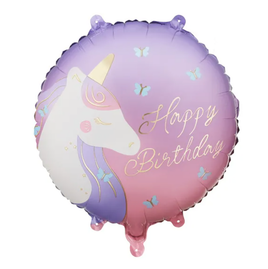 Unicorn Happy Birthday Balloon