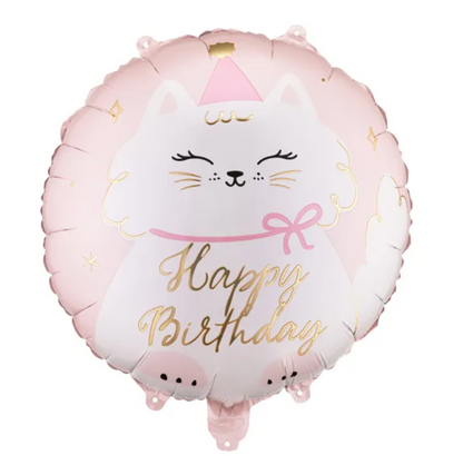 Cat Happy Birthday Balloon