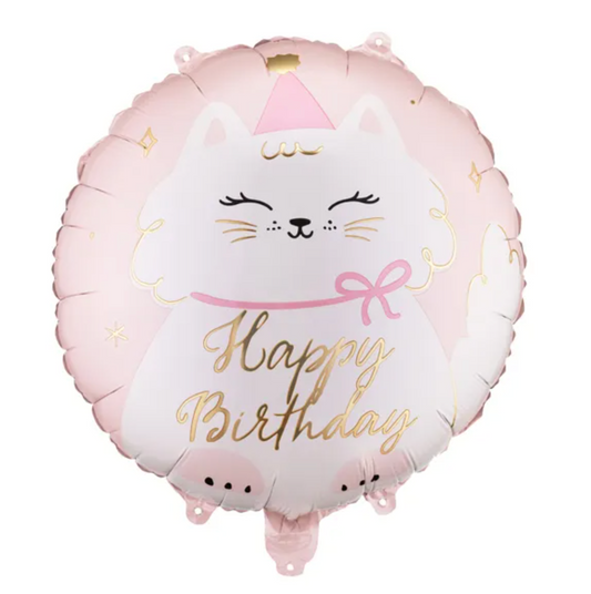 Balão Gato Happy Birthday